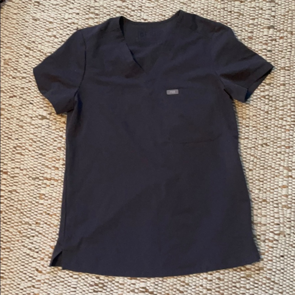 Figs Charcoal Catarina top XS
